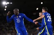 Former Chelsea striker Romelu Lukaku celebrating a goal